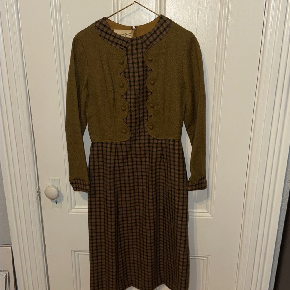 Vintage Mademoiselle Arlette Paris Tweed Dress